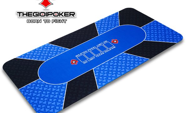 Thảm Poker Caosu Xanh Biển Size 90x180cm
