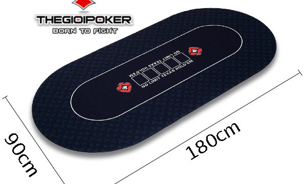 Thảm Poker Caosu Luxury Black Size 90x180cm